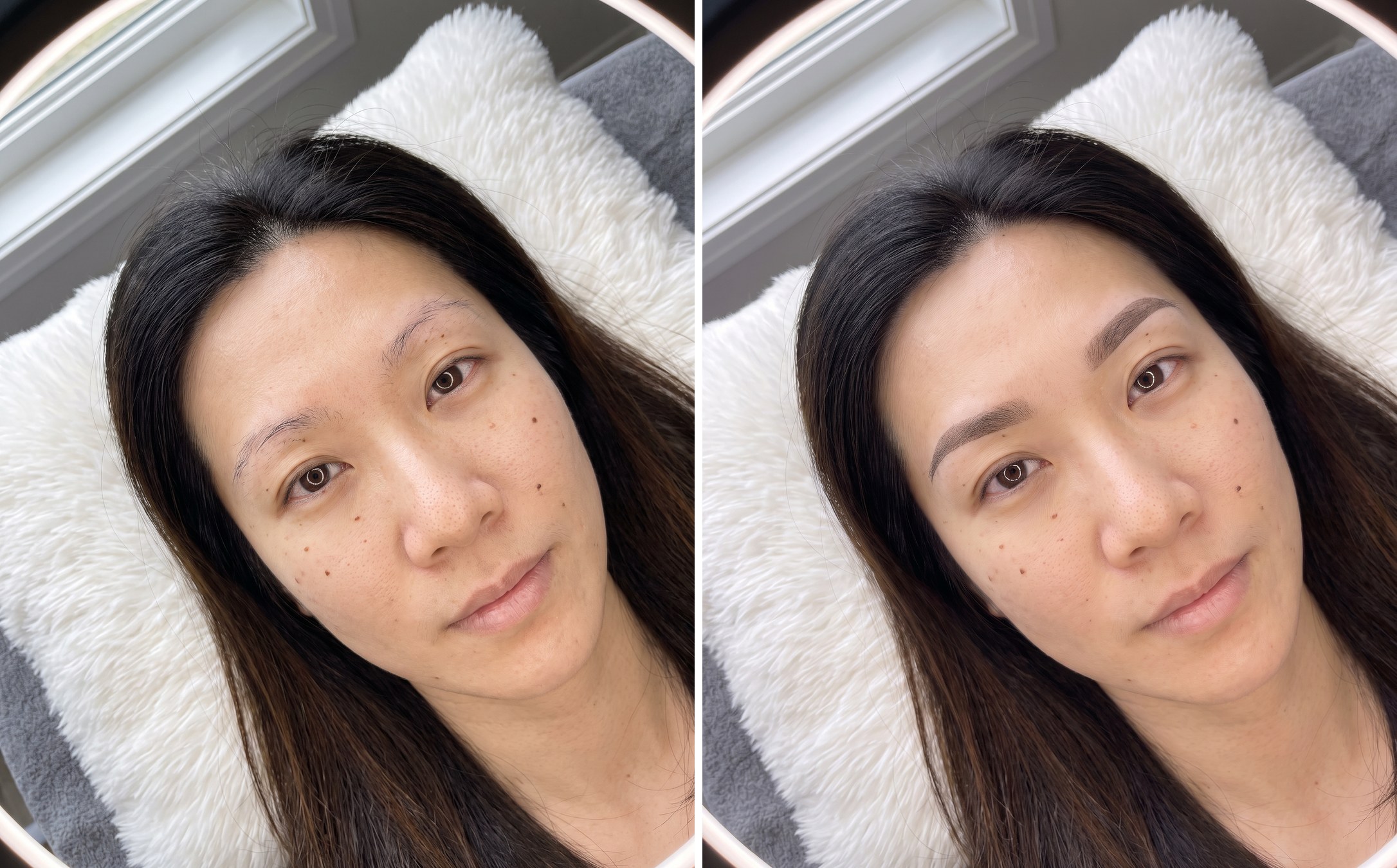 Ombre brow transformation, result four