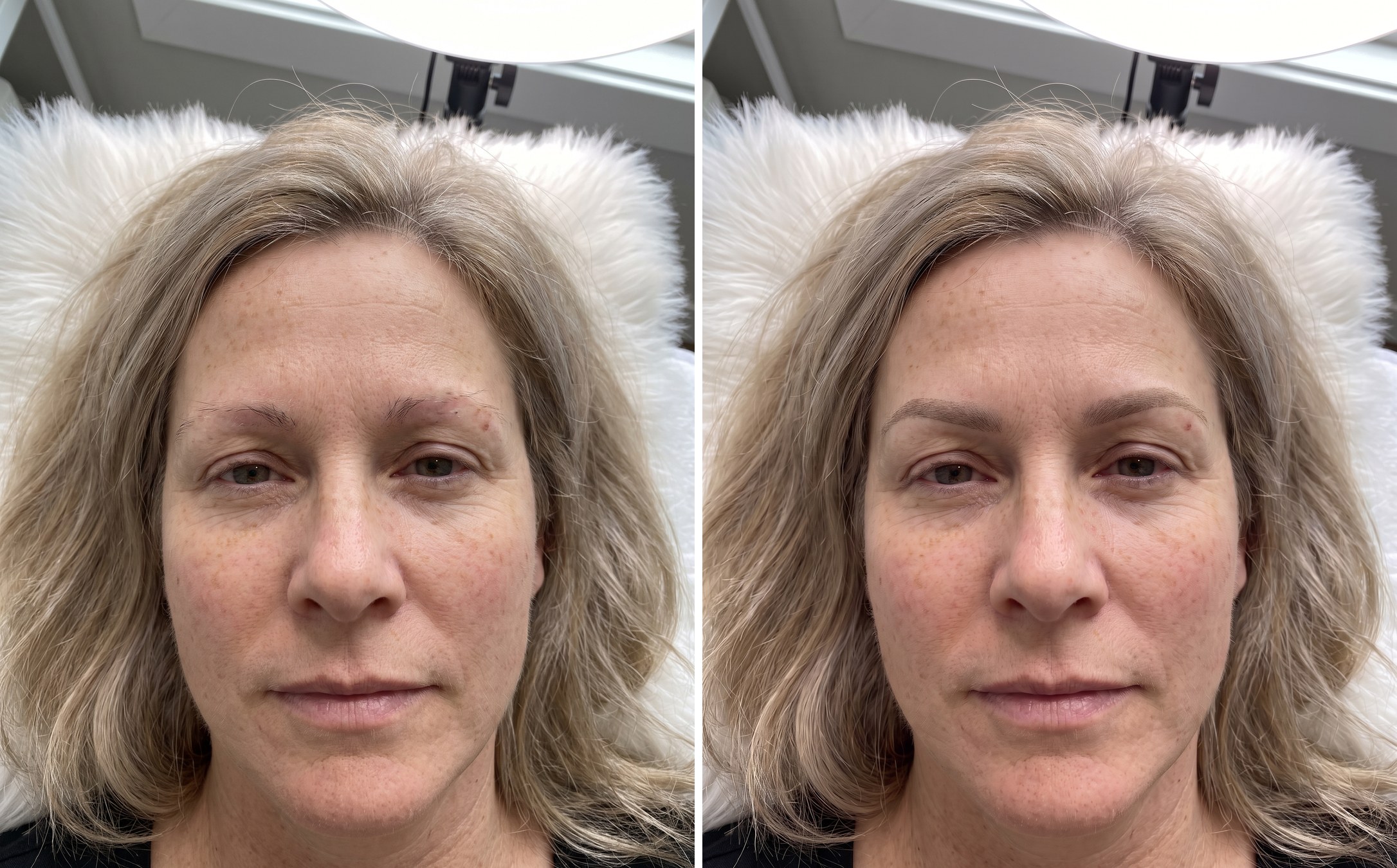 Ombre brow transformation, result two